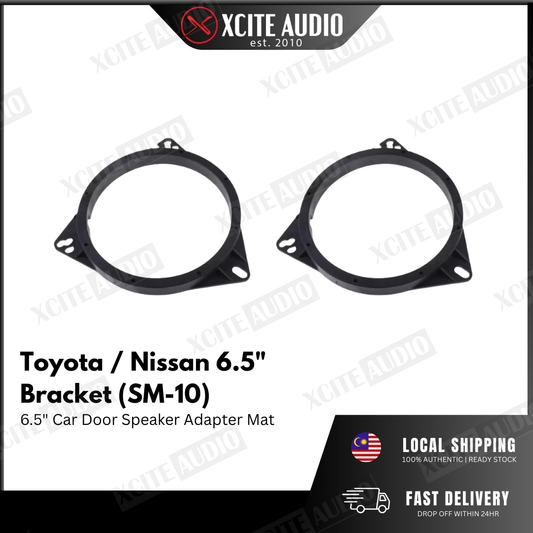 Toyota / Nissan 6.5" Car Door Speaker Adapter Bracket Spacer Mat