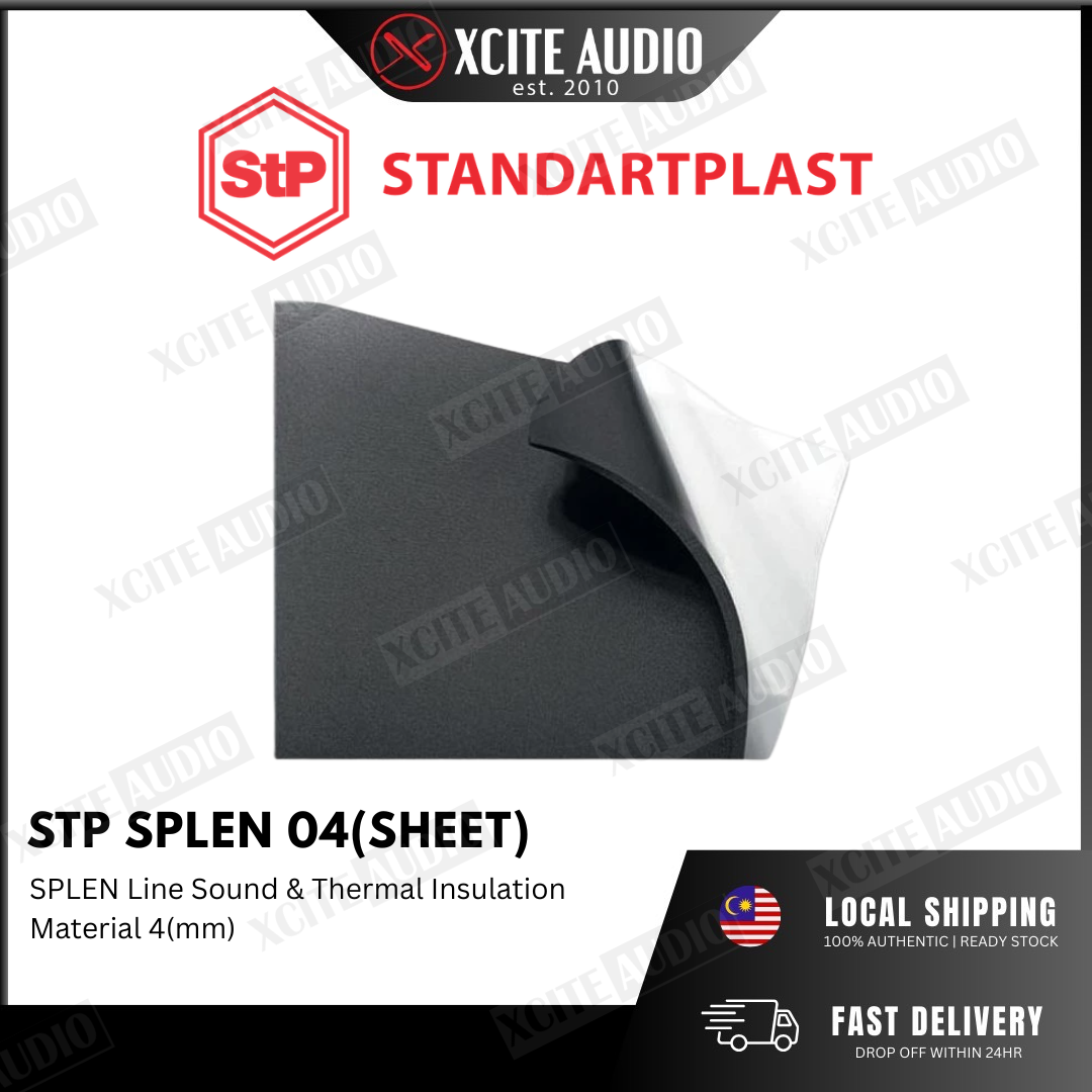 STP Splen 04 - Sealing,Heat and Sound insulating layer Car Soundproof - 1 SHEET