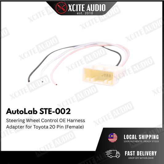 Audio Lab STE-002 Steering Wheel Control OE Harness Adapter for Toyota 20 Pin (Female)