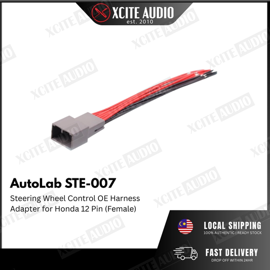 Audio Lab STE-007 Steering Wheel Control OE Harness Adapter for Honda CRV'15 SOCKET/ANTENNA 12 Pin (Female)