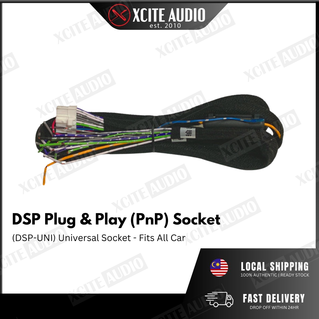 Digital Sound Processor(DSP) Plug & Play Cable Socket For Proton/Perodua/Toyota/Nissan/Mazda/Honda/Hyudai/BMW/Audi/Mini/Mercs