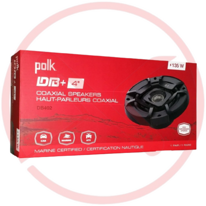 Polk Audio DB402 Marine Certified 4"inch Coaxial Car Speakers