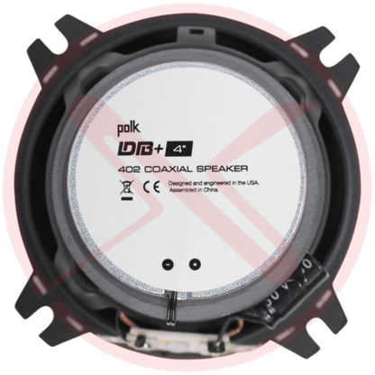 Polk Audio DB402 Marine Certified 4"inch Coaxial Car Speakers