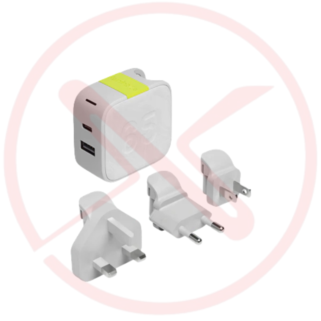 InfinityLab InstantCharger 65W 2 USB Powerful USB-C/ USB-A GaN PD Char ...