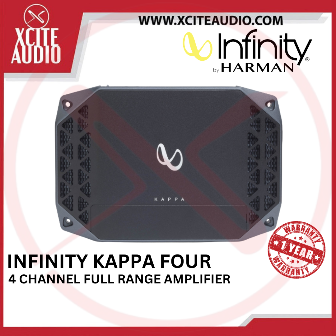 Infinity Kappa Four - Class D - 4 Channel Full Range car amplifier — 100 watts RMS x 4