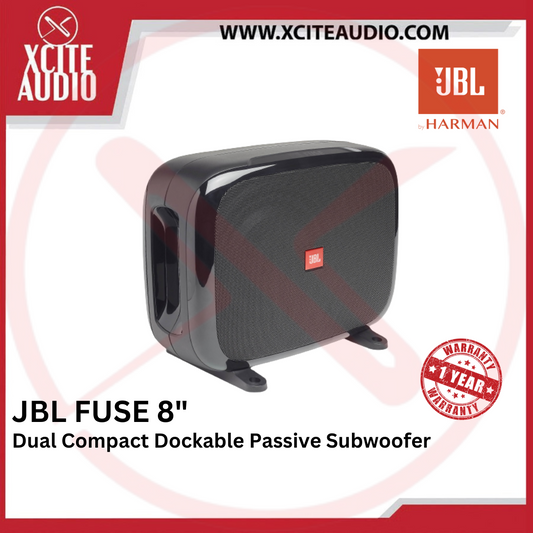 JBL FUSE 8"inch Dual, Dockable, Compact Sealed Passive Car Subwoofer