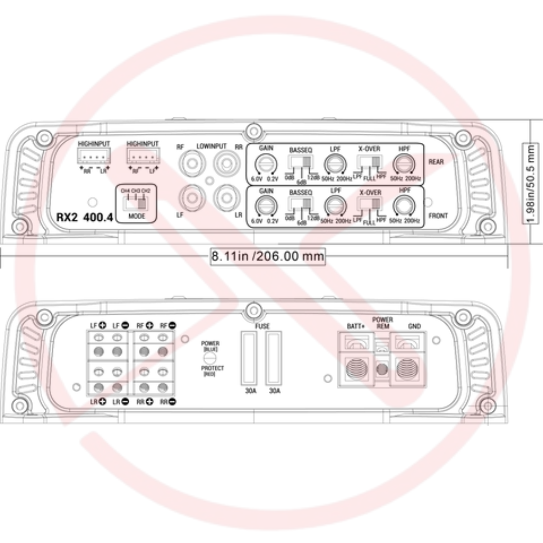 Phoenix Gold RX2400.4 - 4 CHANNEL CLASS A/B AMPLIFIER – Xcite Audio