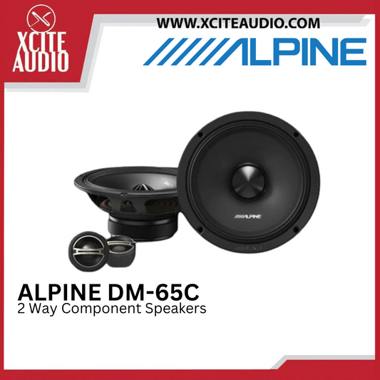 Alpine DM-65C 6.5 Inch 2-Way Component Speakers | 100% Original Alpine | Latest Model 2023