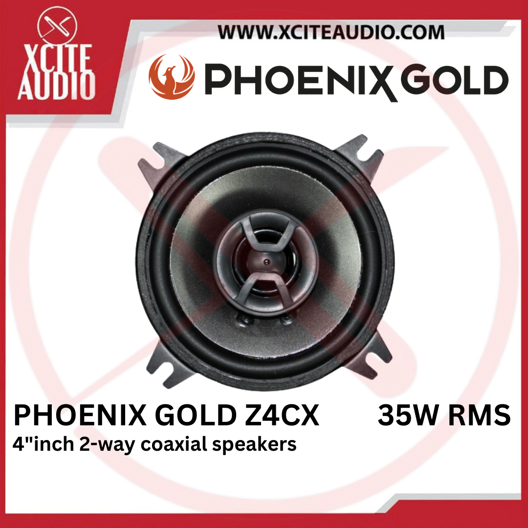 Phoenix Gold Z4CX - 4"inch 2-Way Coaxial Speakers