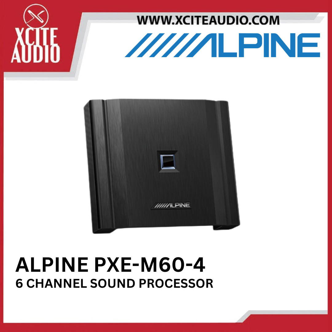 Alpine PXE-M60-4 DSP with Built-in Amplifier
