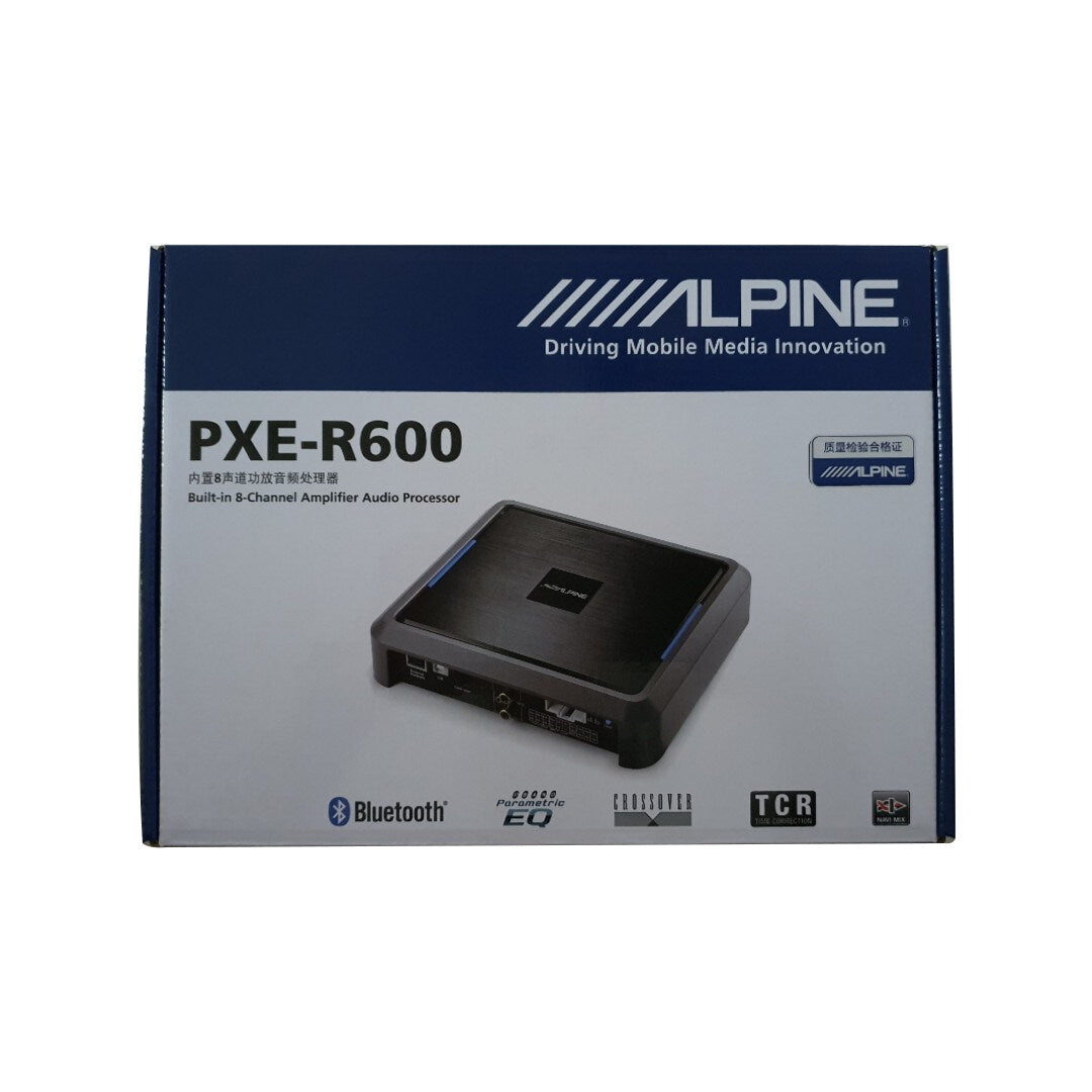 Alpine PXE-R600 8-channel Car Amplifier With Digital Signal Processing 25 watts RMS x 8