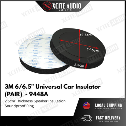 3M Speaker Insulator for 6"/6.5" Speaker Universal Door Speaker Insulation Sponge Soundproof Cotton Pad