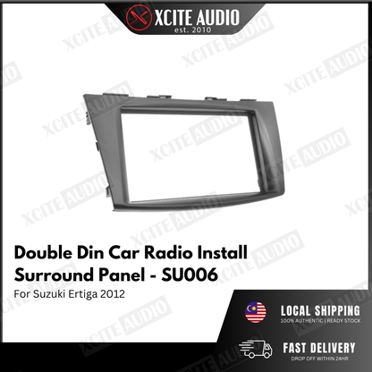Double Din Car Radio Install Surround Panel for Suzuki Ertiga 2012 Headunit Fascia Plate Dash Mount Trim Kit Stereo