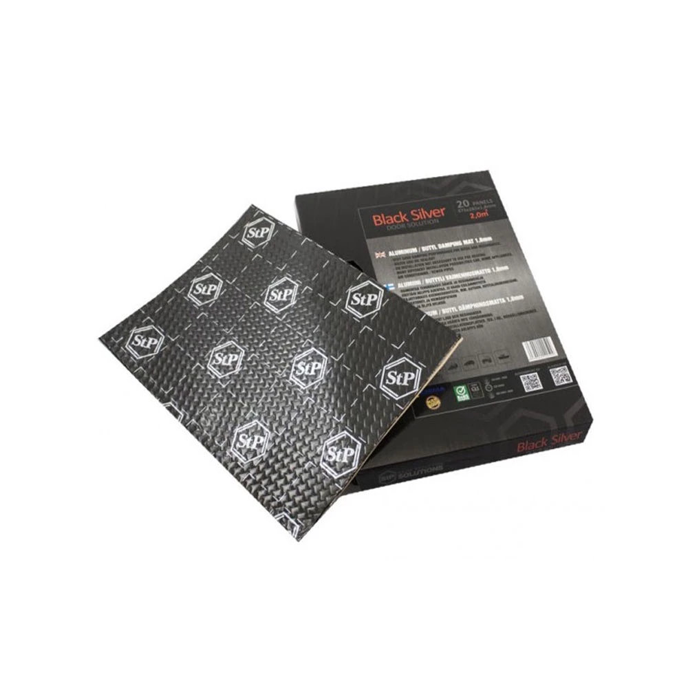 Standartplast STP BLACK SILVER 1.8 mm Vibration Damping Car Soundproof Material (1 sheet)