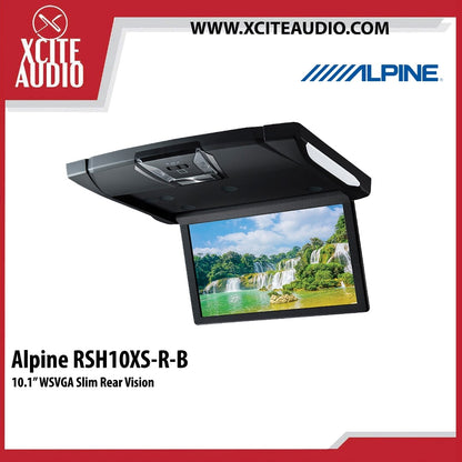 Alpine RSH10XS-R-B 10.1-inch WSVGA Slim Rear Vision