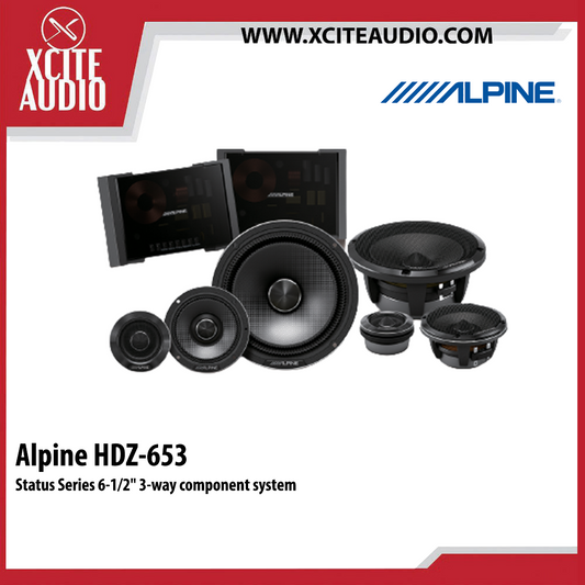 Alpine HDZ-653 Status Series 6-1/2" 3-way component system