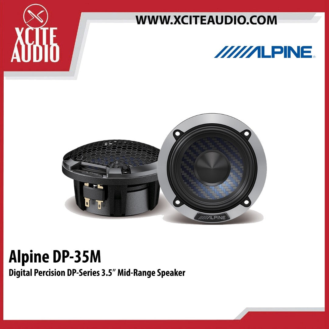 Alpine DP-35M Digital Percision DP-Series 3.5" Mid-Range Speaker