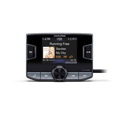 Alpine UTX-A09 PRO Hi-Res Audio Digital Media AM/FM Receiver with Bluetooth and Dual USB