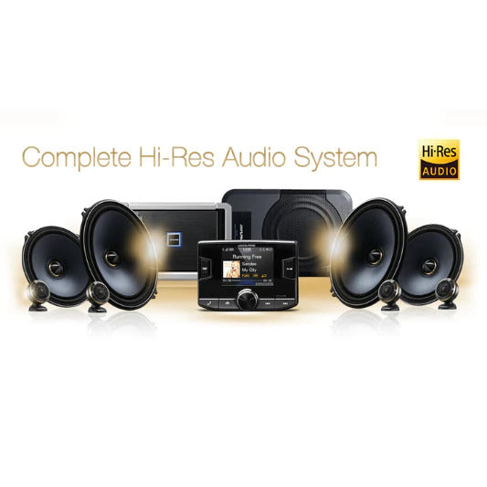 Alpine UTX-A09 PRO Hi-Res Audio Digital Media AM/FM Receiver with Bluetooth and Dual USB