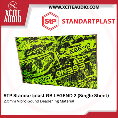 STP Standartplast GB 2.0 / LEGEND 2 Sound Cost-effective Vibro-deadening Material Soundproof Cancelling (1 Sheet)