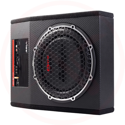 VIBE AUTO 10A‑V4 - OPTISOUND Series 10" Compact Active Car Subwoofer | 300W RMS | Sealed MDF