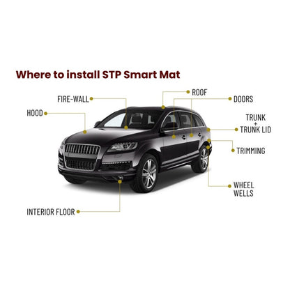 STP Standartplast Smart Mat 2mm Car Vibro-Damping Material 500mm x 750mm 2 layer (2/4doors with installation)