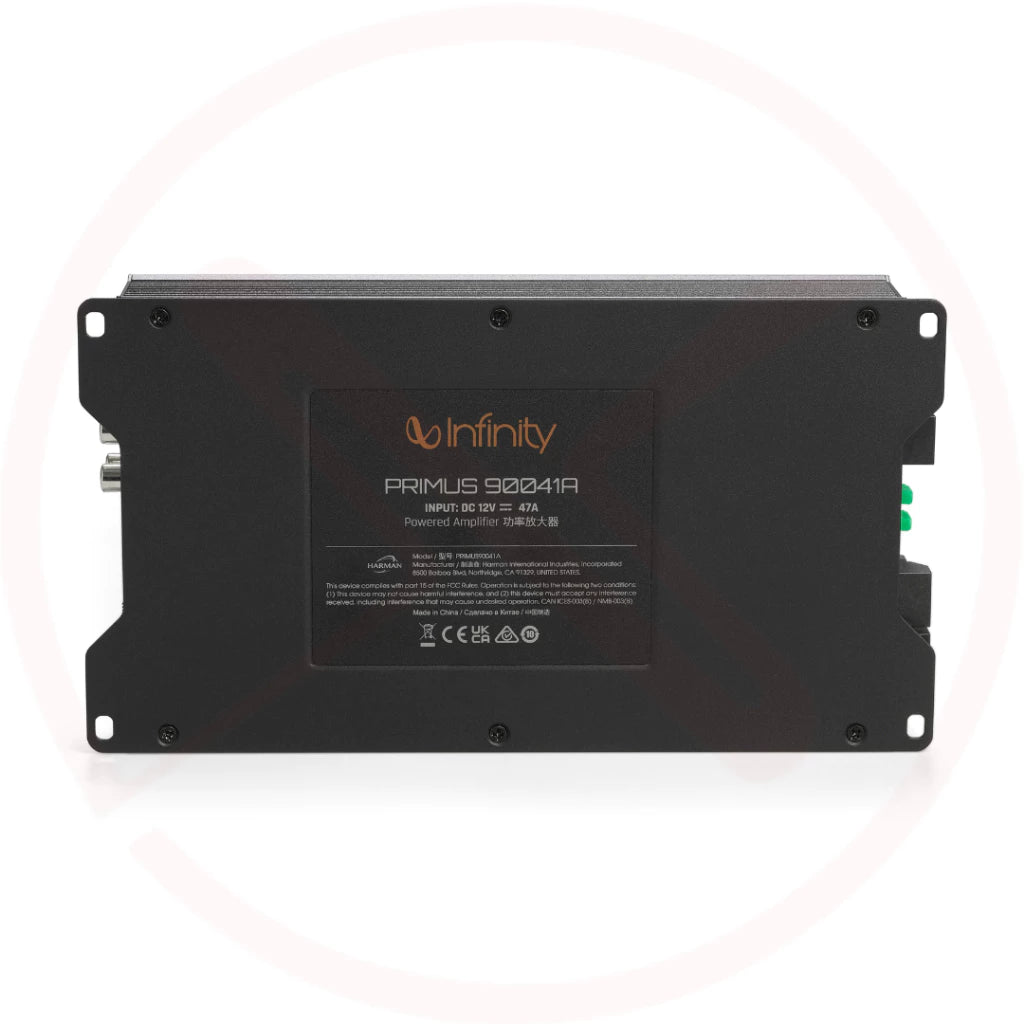 INFINITY PRIMUS 90041A - Primus Series 4-Channel Car Speaker Amplifier | 90W RMS x 4 @ 4ohms