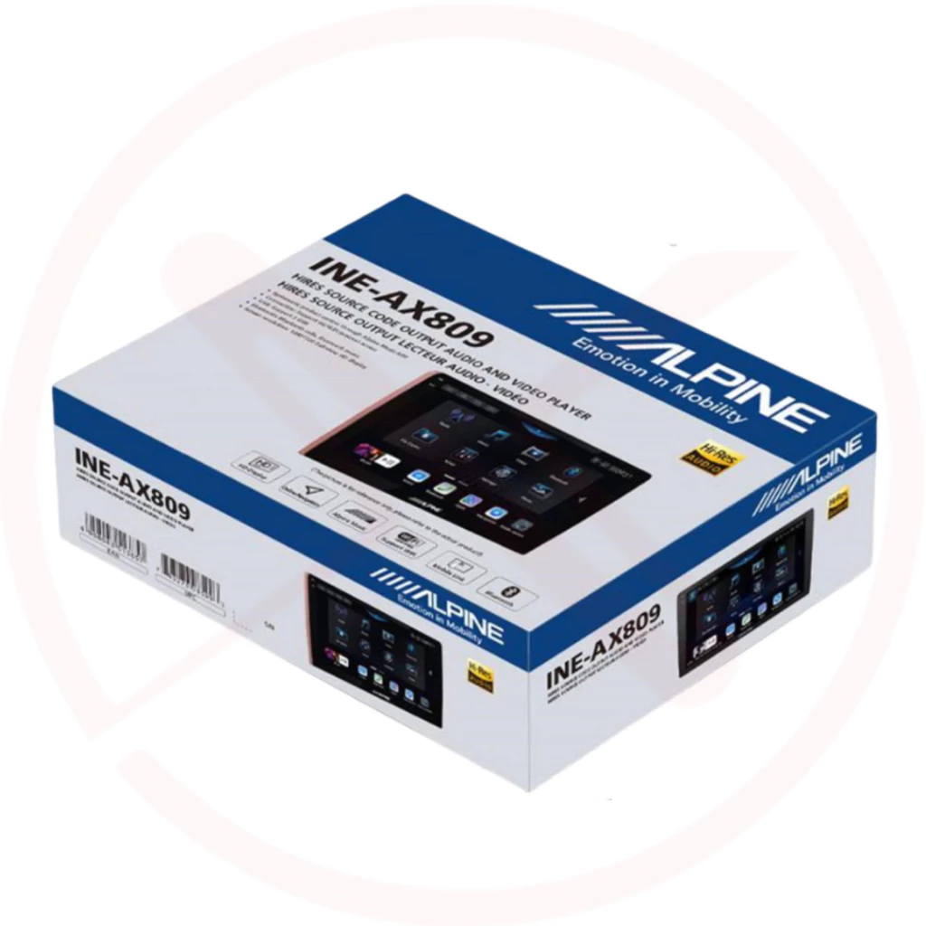 ALPINE INE AX809 - Hi-Res Android Player with Apple Carplay & Android Auto | 8+256GB 8Core