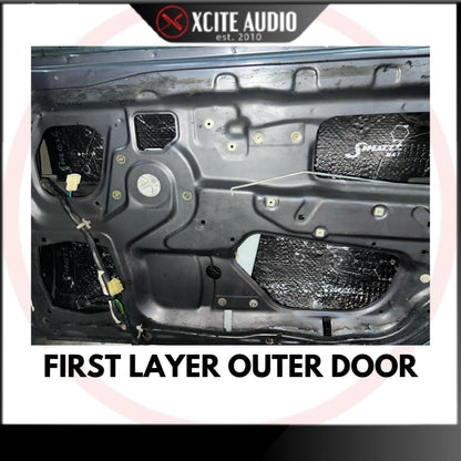 STP Standartplast Smart Mat 2mm Car Vibro-Damping Material 500mm x 750mm 2 layer (2/4doors with installation)