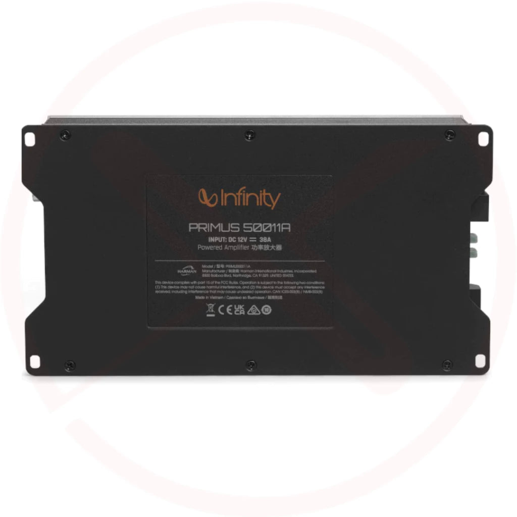 INFINITY PRIMUS 50011A - Primus Series Car Subwoofer Mono Amplifier | 500W RMS @2ohms