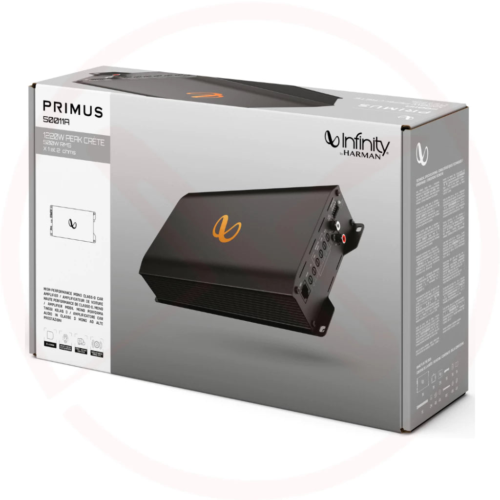 INFINITY PRIMUS 50011A - Primus Series Car Subwoofer Mono Amplifier | 500W RMS @2ohms
