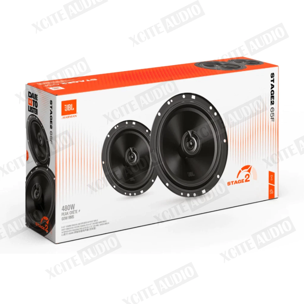 JBL STAGE 2 SERIES - Universal Car Loudspeakers | 65CF | 65F | 65M | Component & Coaxial