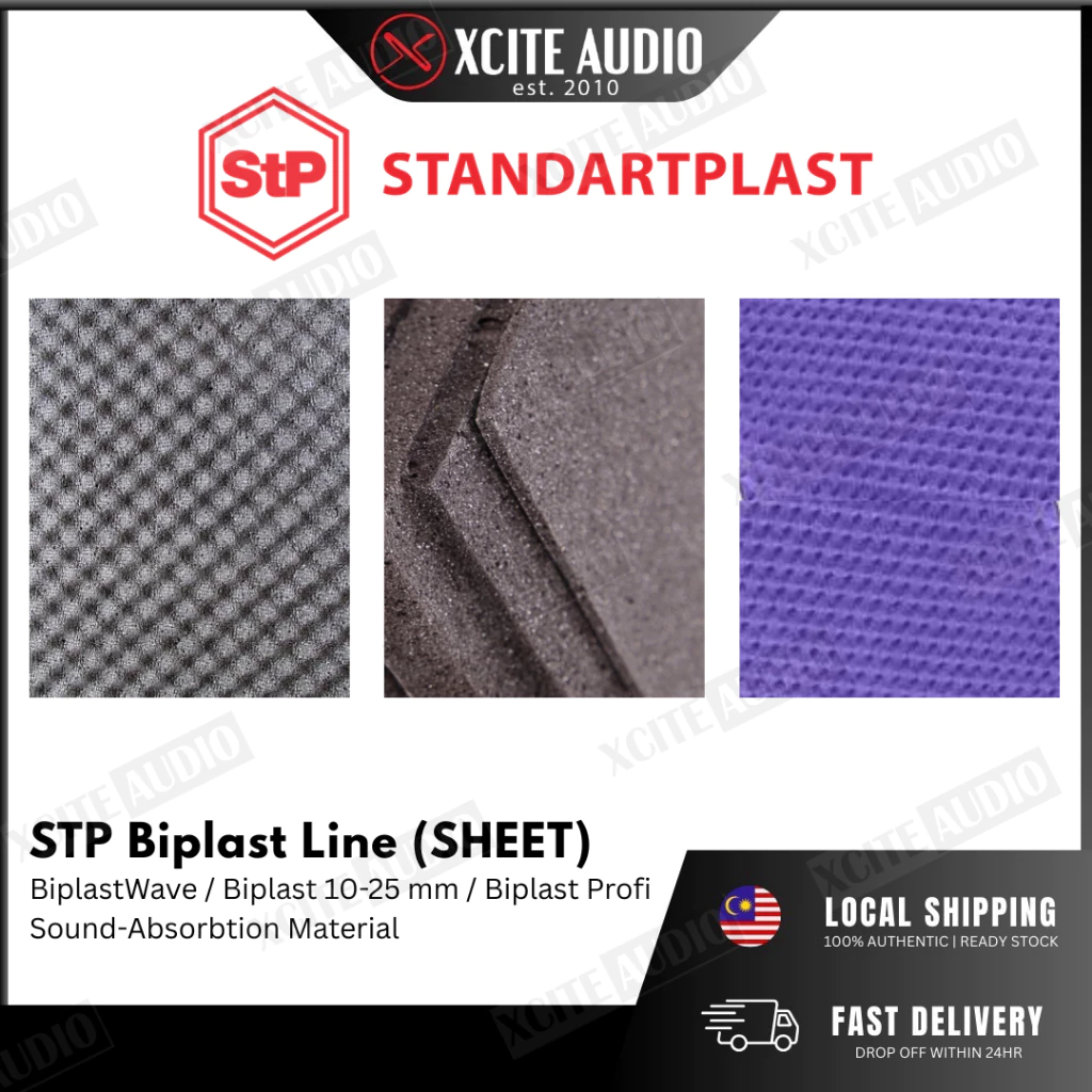 STANDARTPLAST STP BiplastWave / Biplast 10-25 mm / Biplast Profi Car Sound-Absorbing Sheets - 1 Sheet