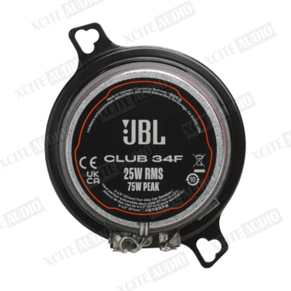 JBL Club 34F Club Series 3.5" 2-Way Coaxial Car Speakers (New Model Replacing Club 322F)