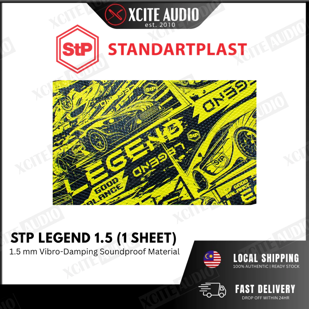 STP LEGEND 1.5 Sheet size 750 x 470 mm - [1 Sheet] Vibration Damping Car Soundproof Material