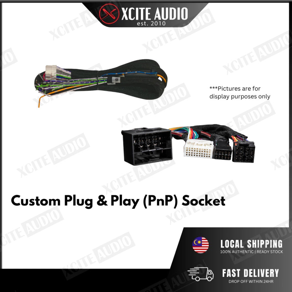 Customise Plug & Play (PnP) Wiring Socket Harness for Head Unit and DSP