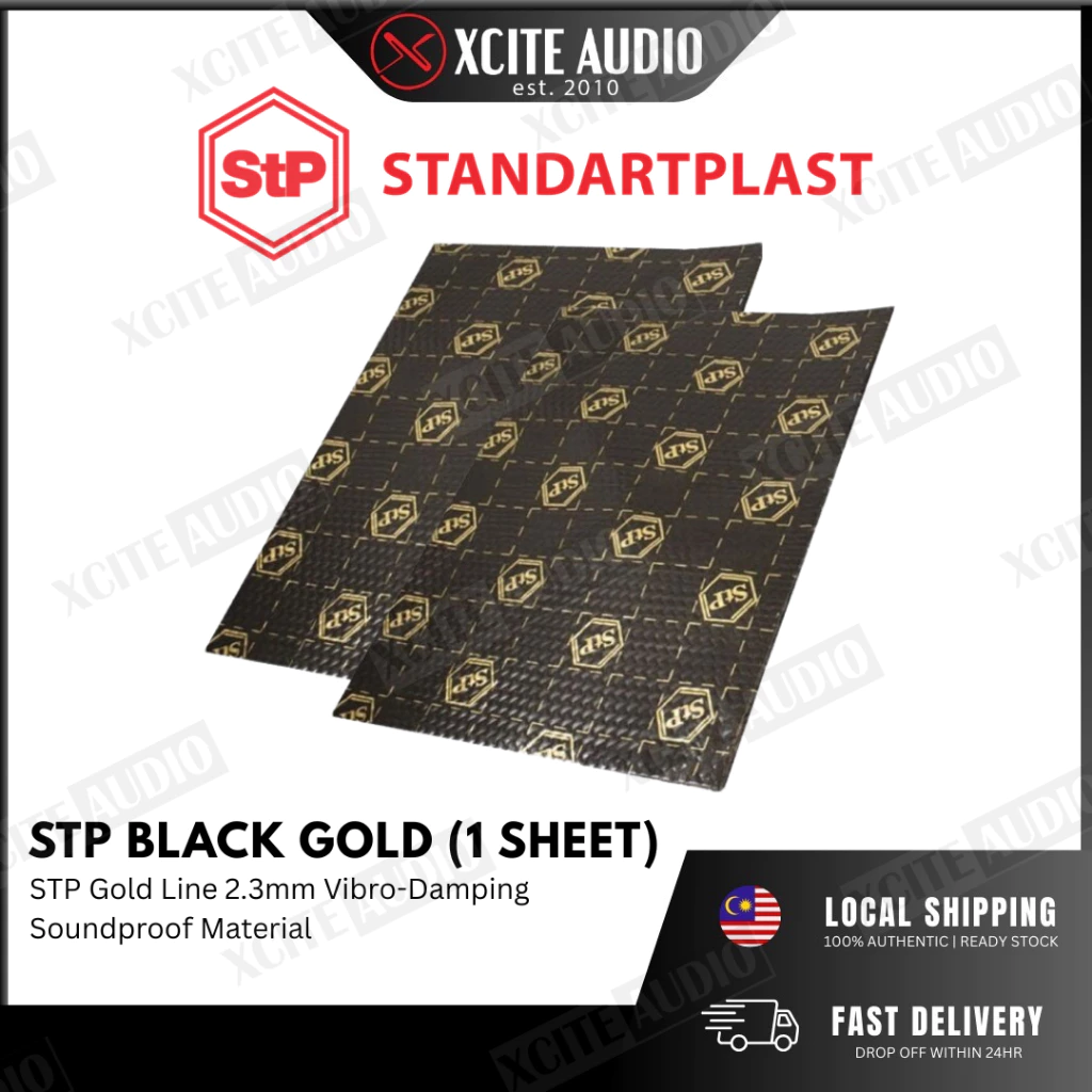 STANDARTPLAST STP Gold Line Black Gold Car Soundproof Vibration Damping Material - 1 Sheet