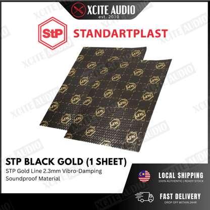 STANDARTPLAST STP Gold Line Black Gold Car Soundproof Vibration Damping Material - 1 Sheet
