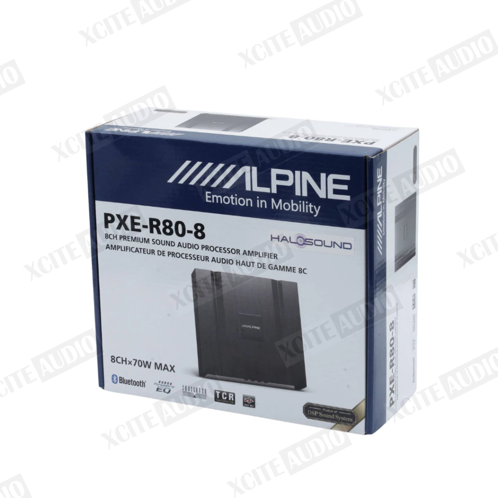 Alpine PXE-R80-8 - Eight Channel Car DSP Amplifier with Optical Input & Bluetooth Streaming