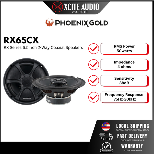 Phoenix Gold RX65CX - 6.5"inch 2-way Coaxial Car Speakers