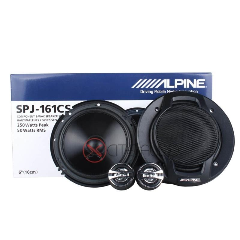 Alpine SPJ-161CS & SPJ-161C2 - 6.5"inch 2-Way Bundle Package With FOC Plug & Play Socket