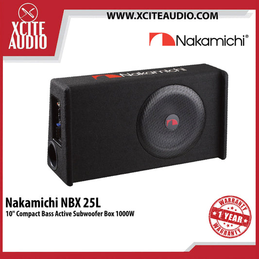 Nakamichi NBX25L 10" Active Subwoofer Box 1000W