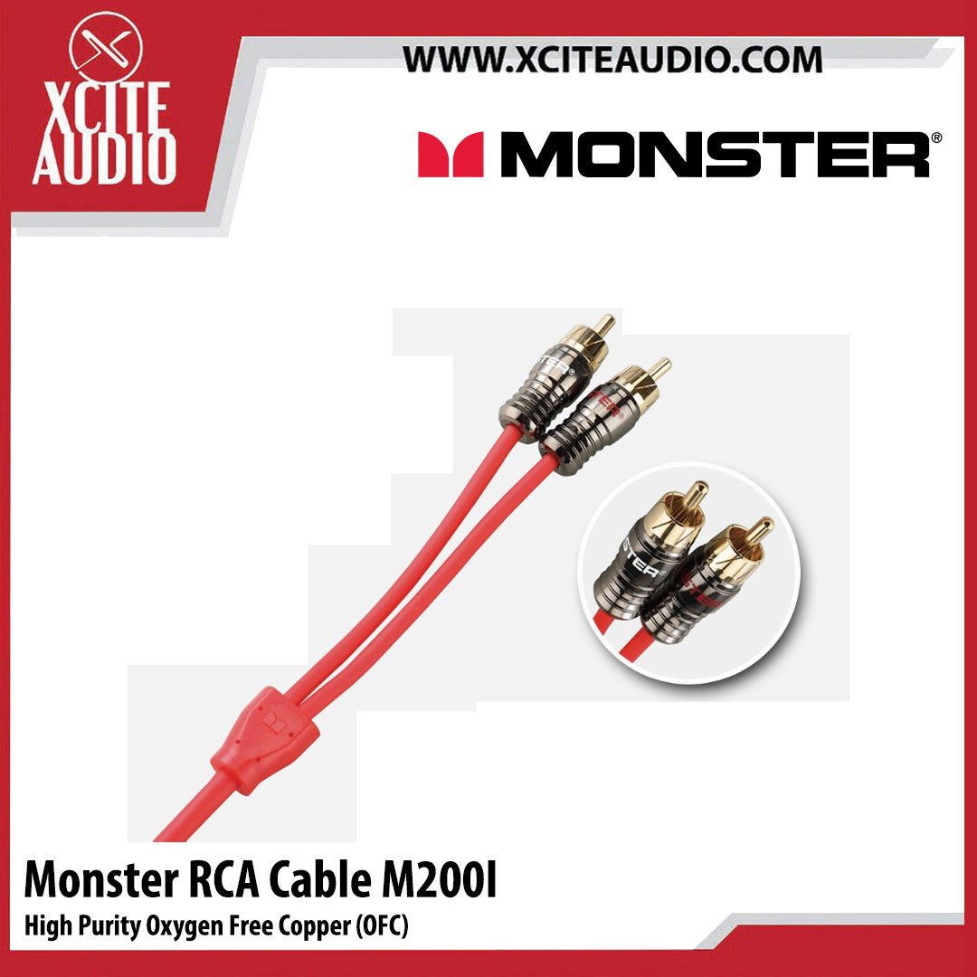 Monster RCA Cable M200I High Purity Oxygen Free Copper - Xcite Audio