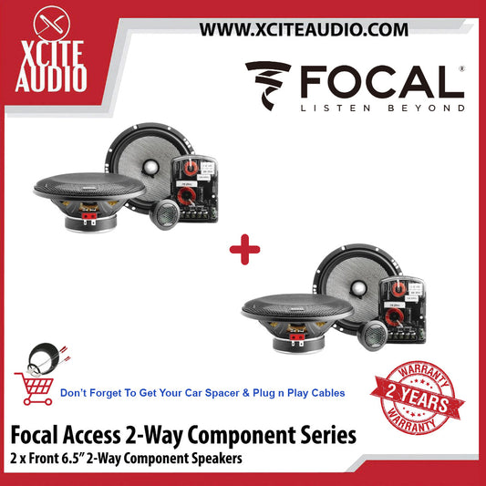 Focal Access Series 165AS & 165AS 6.5" 2-Way Component Bundle Package