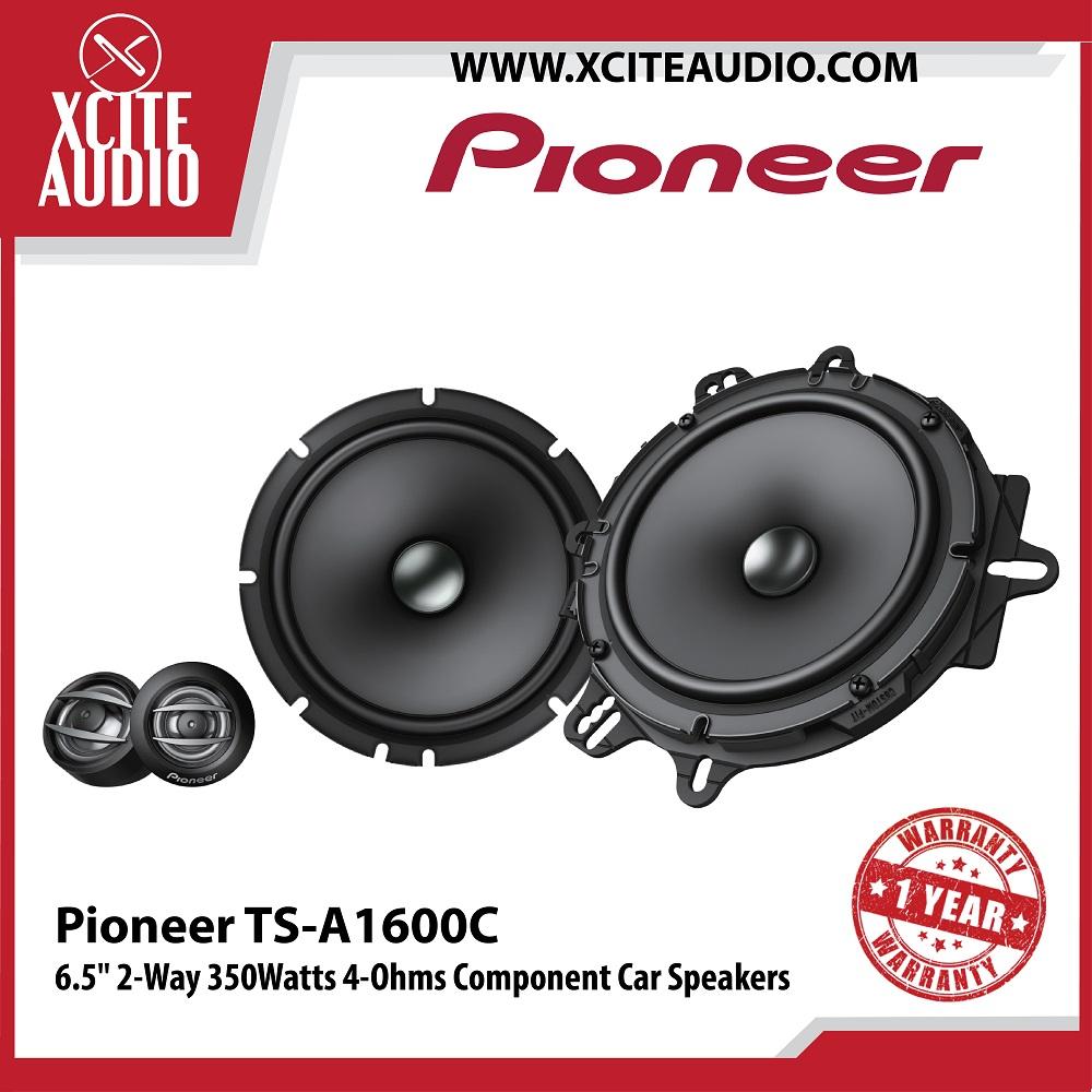 Pioneer TS-A1600C 6.5" 2-Way 350Watts 4-Ohms Component Car Speakers - Xcite Audio