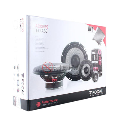 Focal Access 165 AS3 6.5" 3-Way 160 Watts Component Car Speakers - Xcite Audio