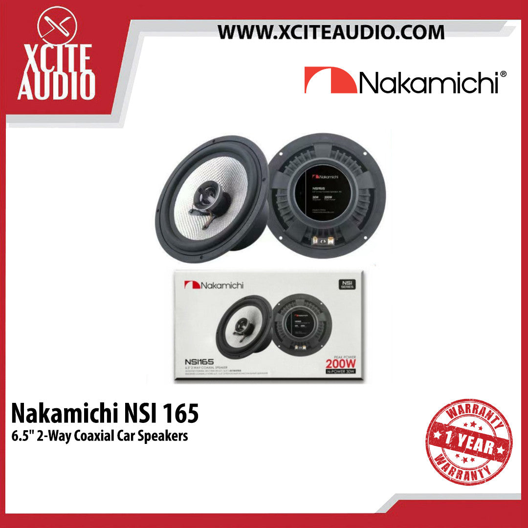 Nakamichi NSI165 6.5" 2-Way Coaxial Speakers