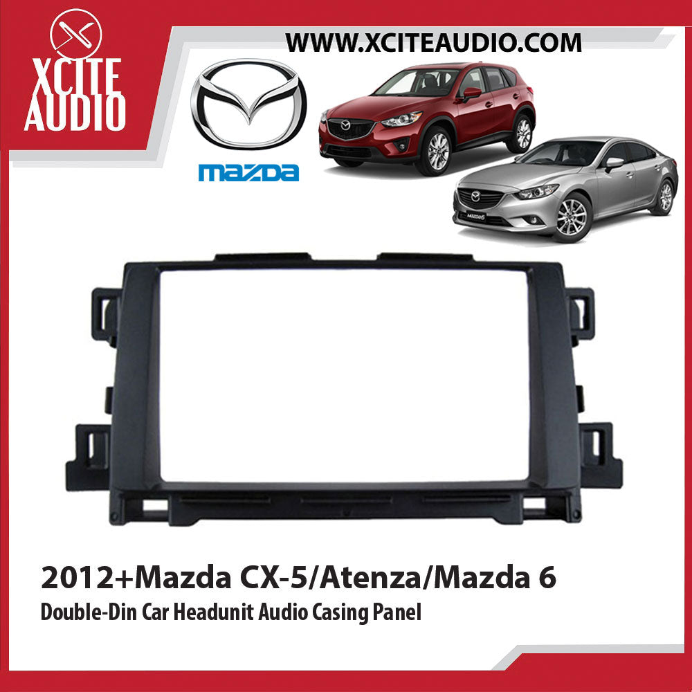 2012+Mazda CX-5/Atenza/Mazda 6 Double-Din Car Headunit / Player / Stereo Audio Casing Panel - Xcite Audio