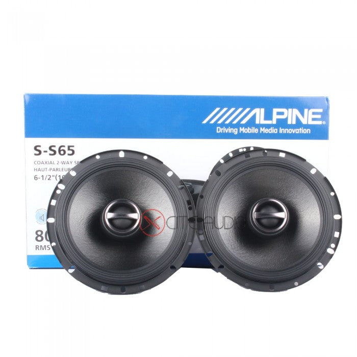 Alpine S-S65 6.5" (16.5cm) 2-Way S-Series 240 Watts Coaxial Car Speakers - Xcite Audio