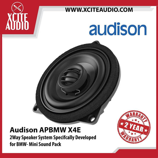 Audison APBMW X4E 4" 2-Way 80Watts Peak Coaxial Car Speakers for BMW-Mini Sound Pack - Xcite Audio